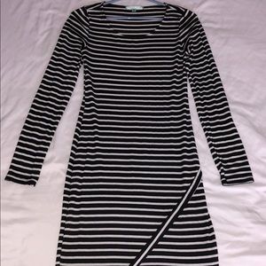 Black & White Bodycon Dress